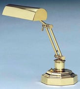 PIANO LAMP BRASS-OCTAGON BASE